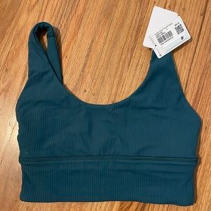 Brand new lululemon align bra size 2 A/B Ribbed green